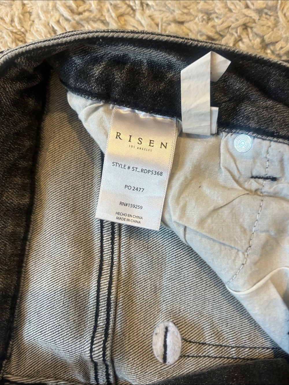 Gray Risen Bootcut Jeans - Picture 3 of 5